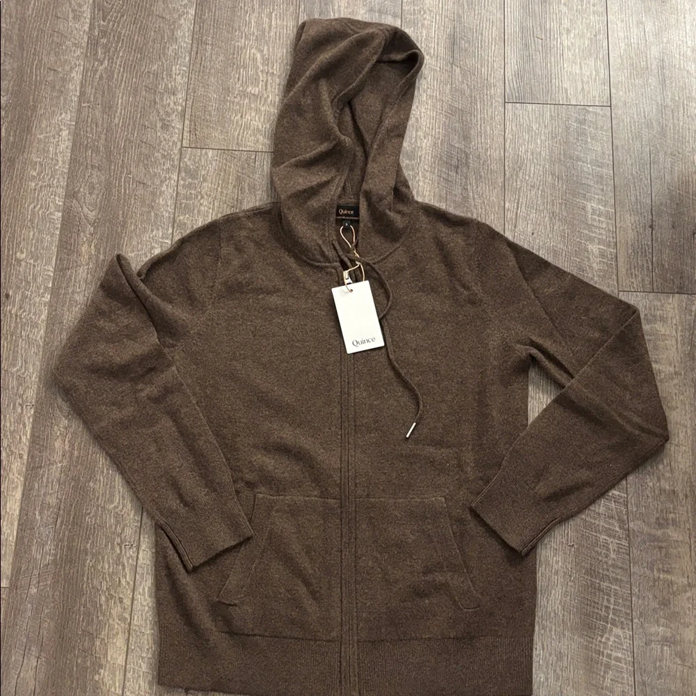 Quince Cashmere Full Zip Hoodie - Picture 4 of 6